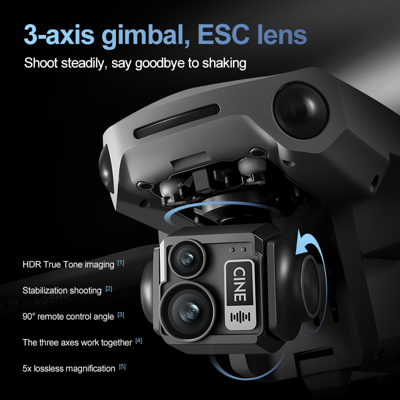 8K 3 Axis Gimbal Brushless 7.2 - Drone Gps Mount incelemesi ve fiyatı