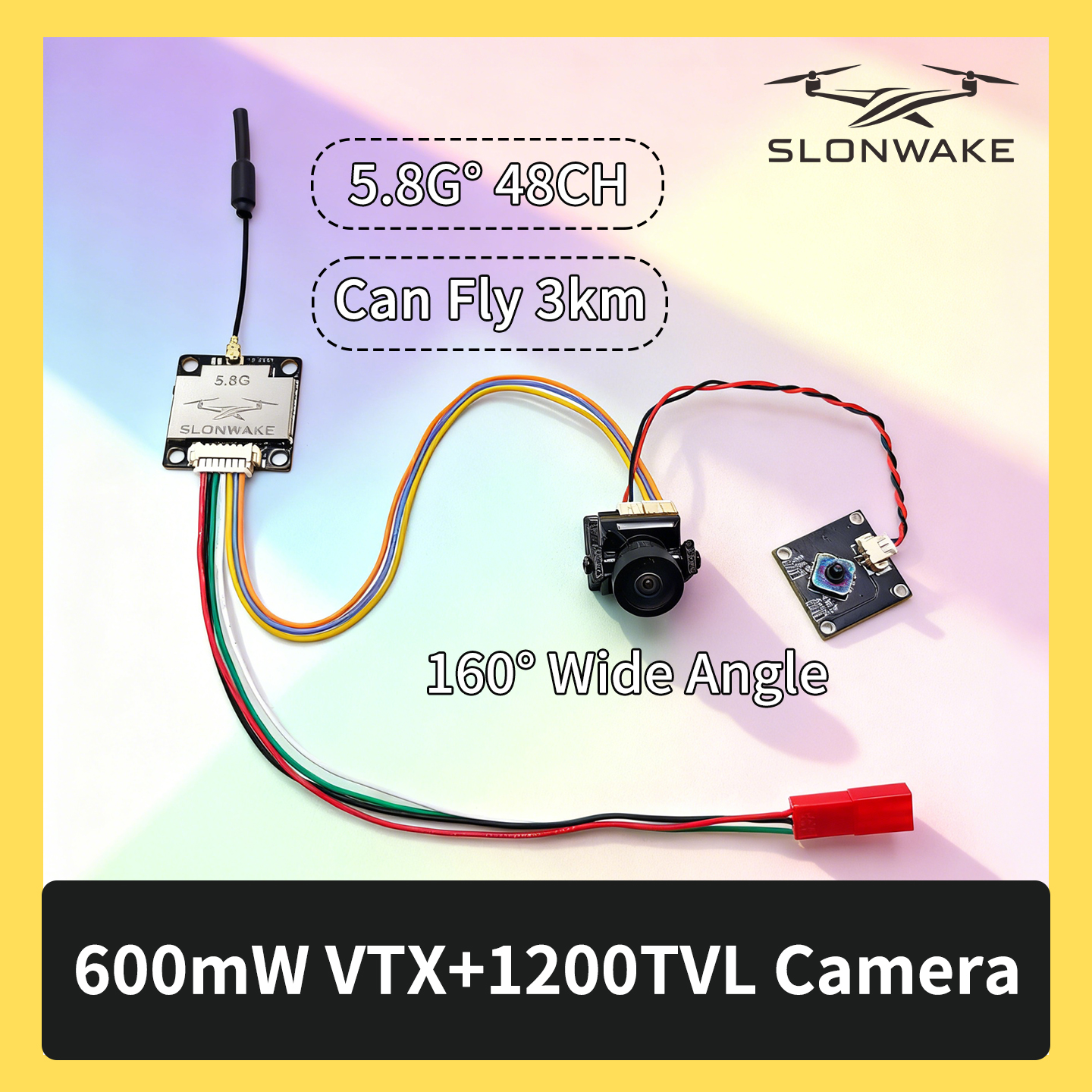 SLONWAKE 5.8G 600mW 7-24V FPV  - Drone Frame incelemesi ve fiyatı