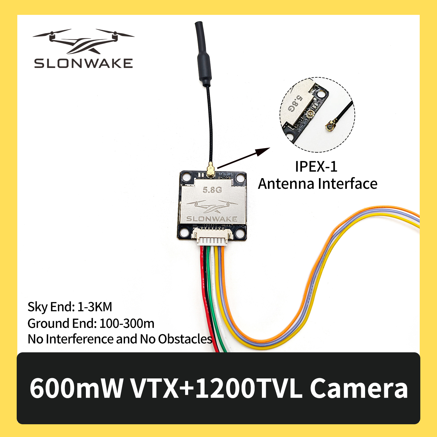SLONWAKE 5.8G 600mW 7-24V FPV  - Drone Frame incelemesi ve fiyatı