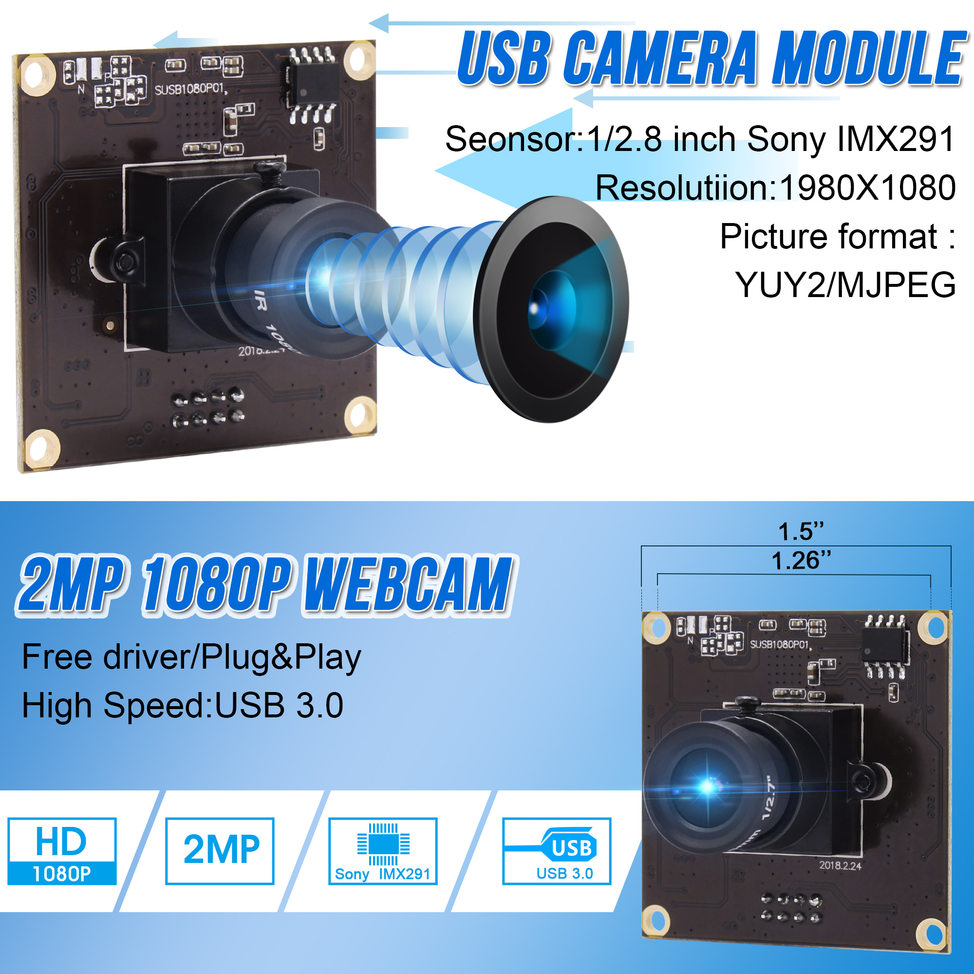 2 Megapixel IMX291 USB 3.0 Cam - Drone Camera incelemesi ve fiyatı
