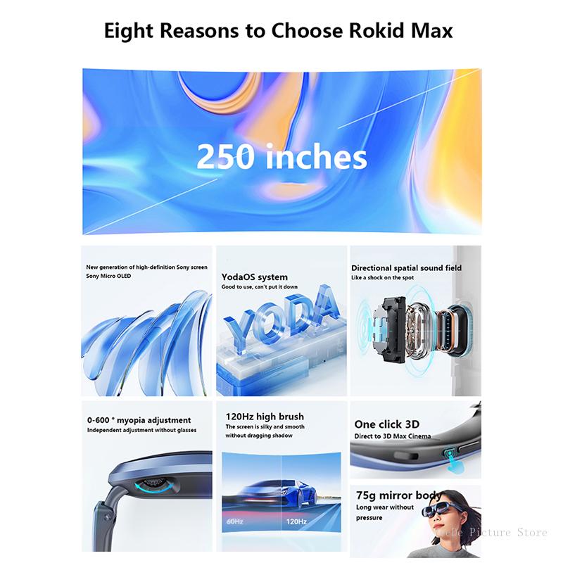 Rokid Max AR 3D Smart Glasses  - Drone Gimbal incelemesi ve fiyatı
