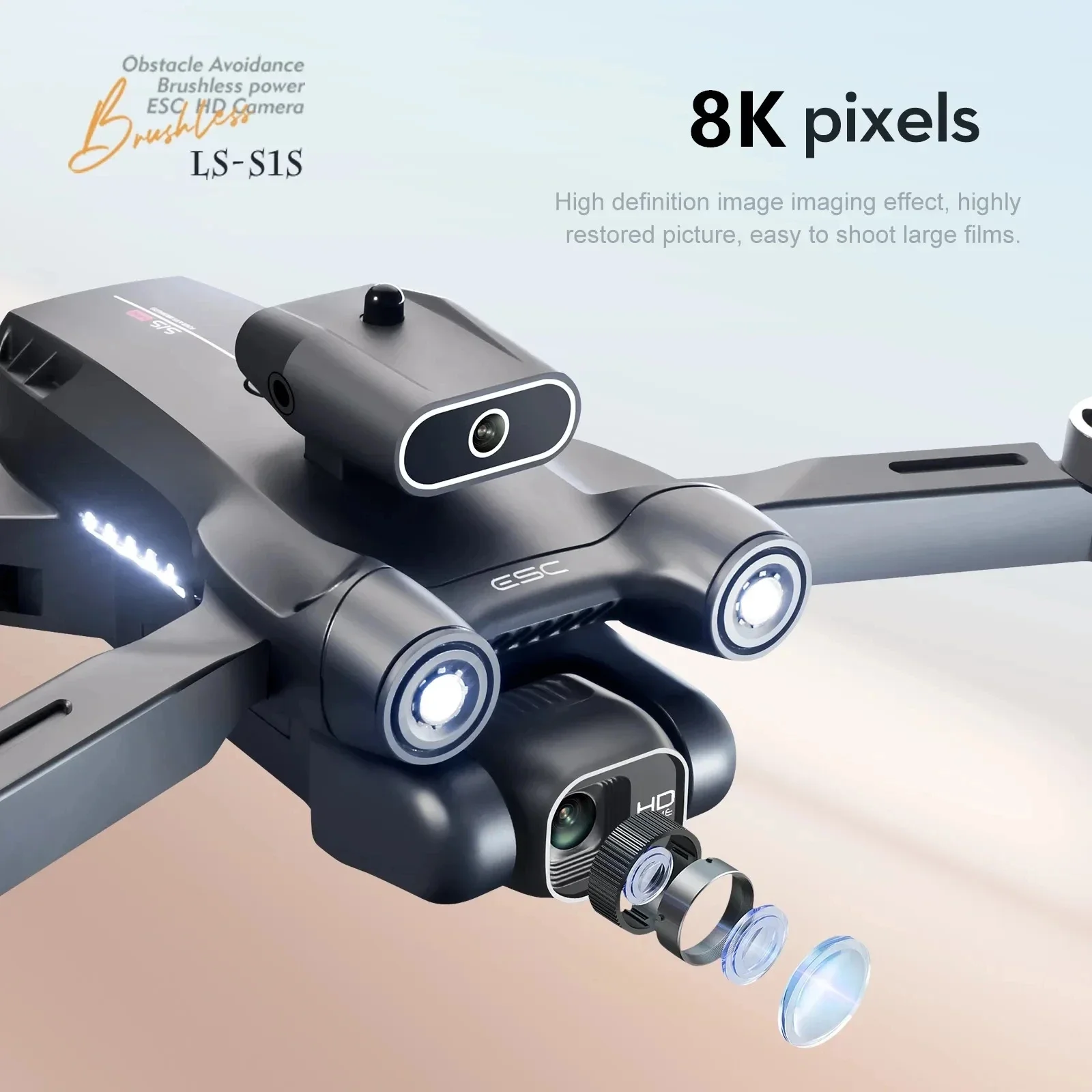 New S1S 5G GPS Drone Camera 8K - Drone Gps Module incelemesi ve fiyatı