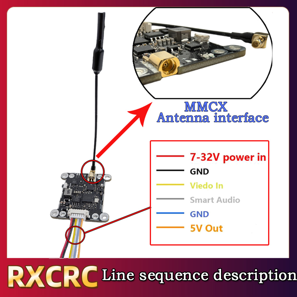 RXCRC 5.8G Module 48CH 1.6W VT - Drone Frame incelemesi ve fiyatı
