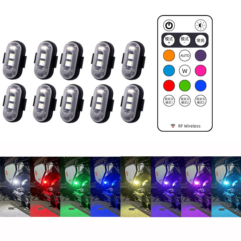 10x 4x 8Colors Wireless LED Dr - Drone Led Light incelemesi ve fiyatı