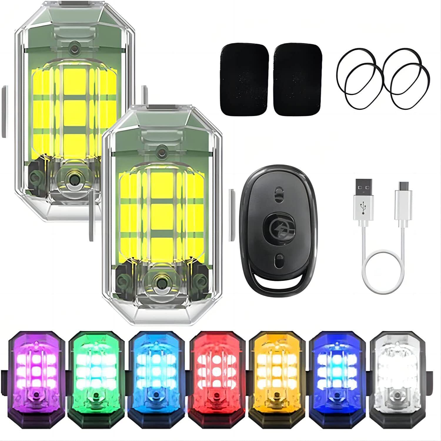 1/2/4Pc Remote Motorcycle Ligh - Drone Led Light incelemesi ve fiyatı