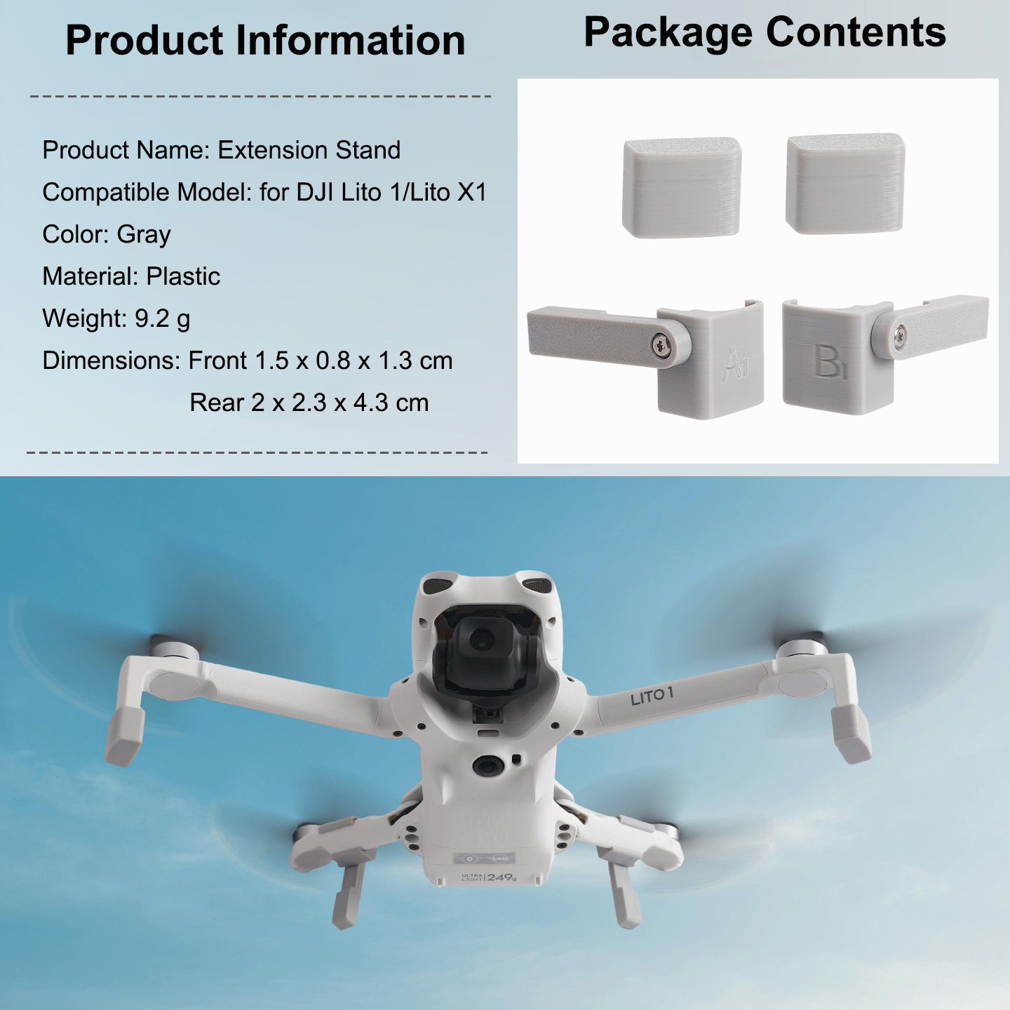 Landing Gear Extender for DJI  - Drone Landing Gear incelemesi ve fiyatı
