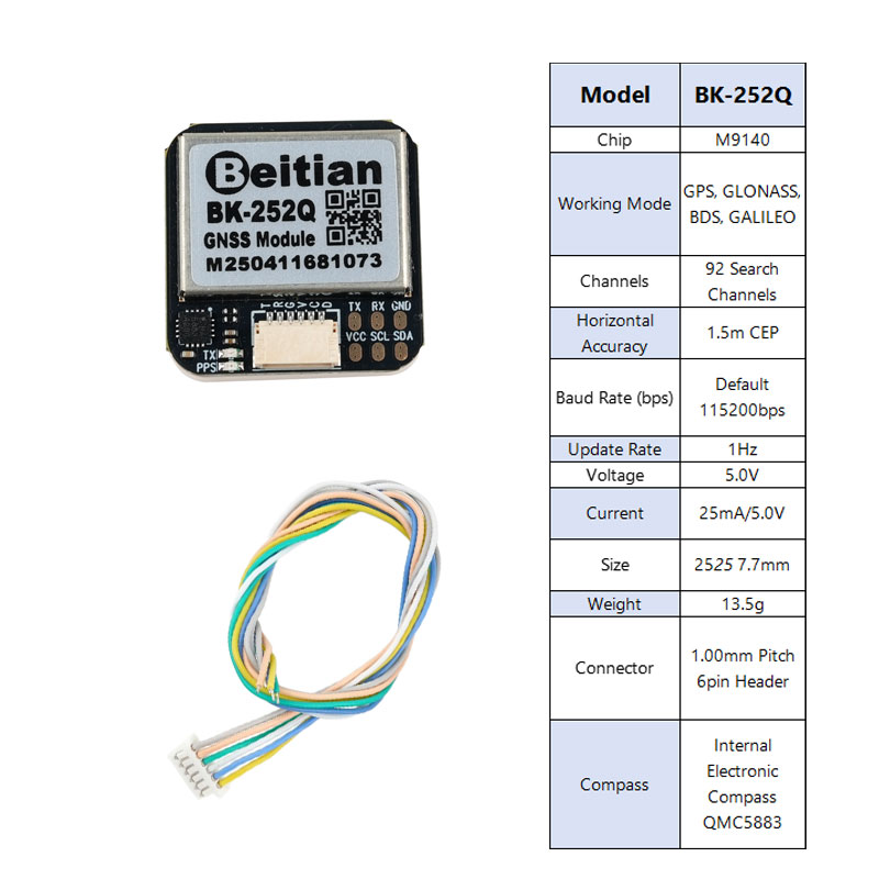 Beitian BK-252Q GPS GNSS Modul - Drone Gps Module incelemesi ve fiyatı