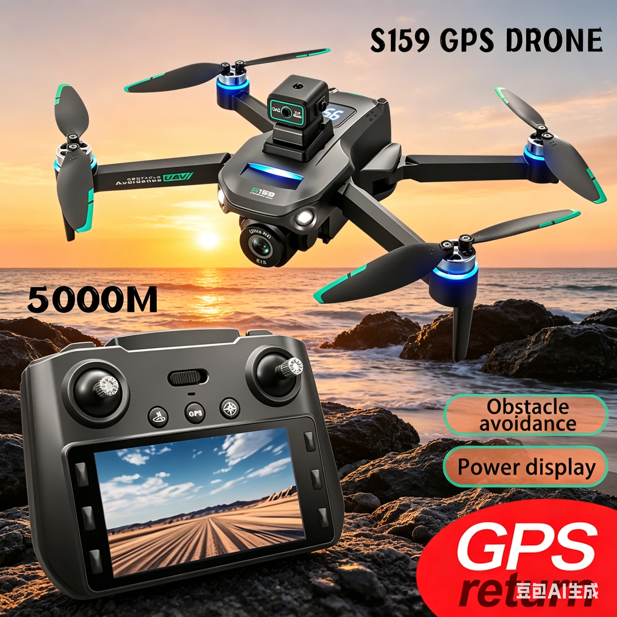 S159 GPS Drone 4K Profesional  - Drone Gps Module incelemesi ve fiyatı